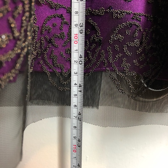 Adrianna Papell Embroidered Cocktail Prom Dress - Picture 8 of 8